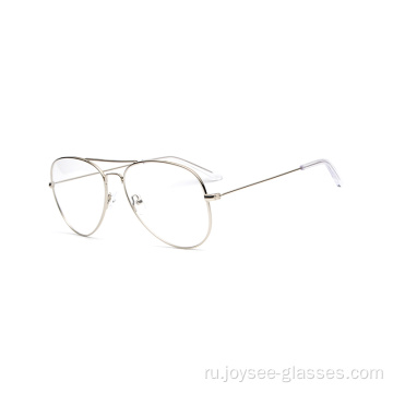 Металлический материал круглой формы модные оптические очки